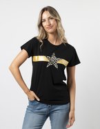 Stella + Gemma Leopard Star Tee