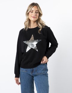 Stella + Gemma Classic Sweater with Sequins-style-MCRAES