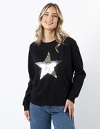 Stella + Gemma Classic Sweater with Sequins