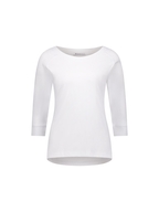 Vassalli Boat Neck Top with 3/4 Sleeve