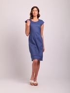 Oh Three Stretch Linen V Exposed Zip Dress