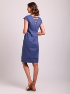 Oh Three Stretch Linen V Exposed Zip Dress