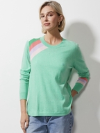 Zaket & Plover Striped Curve Jumper