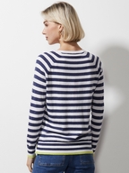 Zaket & Plover Stripe V Jumper