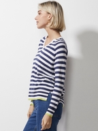 Zaket & Plover Stripe V Jumper