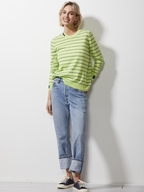 Zaket & Plover Pointelle + Stripe Jumper