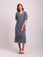 Memo Volume Sleeve Midi Dress