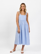 Vassalli Sleeveless Tiered Dress 