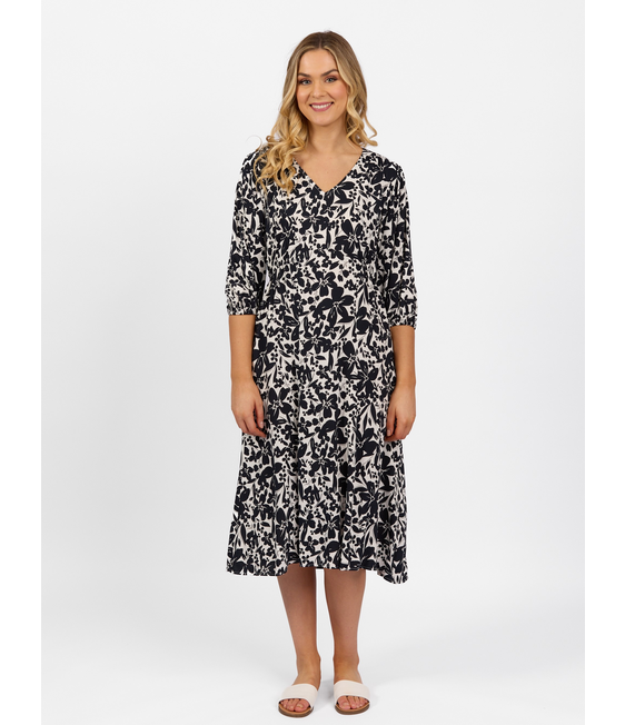 Vassalli Dress with Elbow Length Sleeve