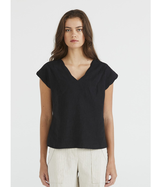 Lania Scallop Top