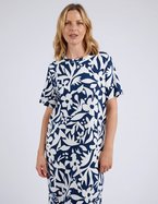 ELM Stencil Floral Tee Dress