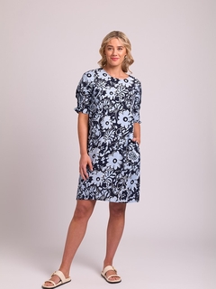 Foil Shirr The Cuff Dress-style-MCRAES