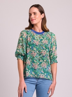 Memo Chiffon Rib Neck Top-style-MCRAES