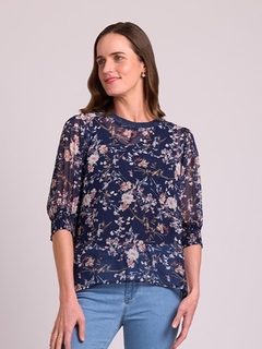 Memo Chiffon Rib Neck Top-style-MCRAES