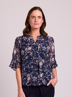 Memo Chiffon Romantic Sleeve Shirt