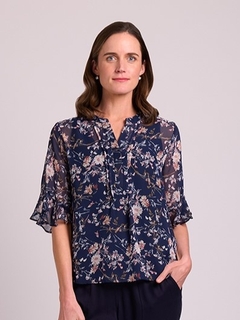 Memo Chiffon Romantic Sleeve Shirt-style-MCRAES