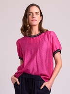 Memo Rib Trim Swing Tee