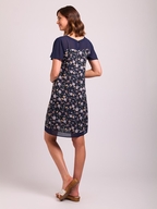 Memo Contrast Yoke Dress