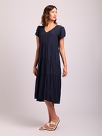 Preen Tiered V Neck Dress