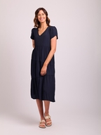 Preen Tiered V Neck Dress