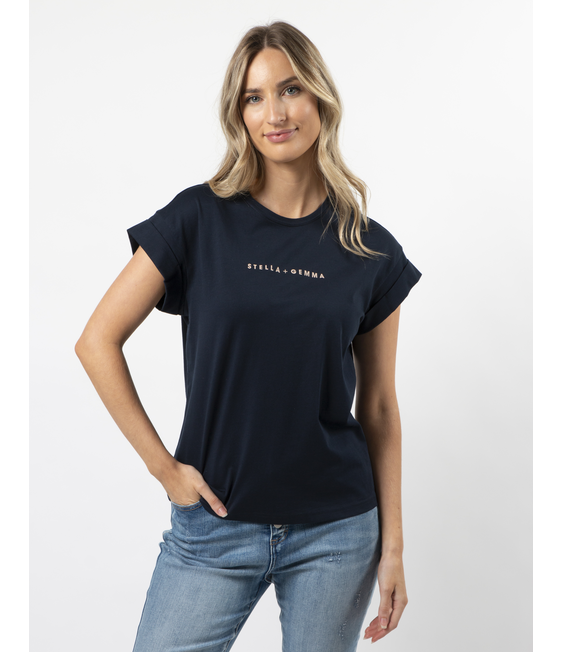 Stella + Gemma Cuff Sleeve Tee