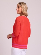 Oh Three Contrast Rib Jumper