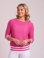 Oh Three Contrast Rib Jumper