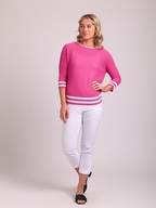 Oh Three Contrast Rib Jumper