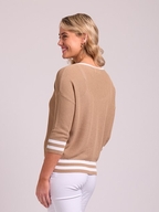 Oh Three Contrast Rib Jumper