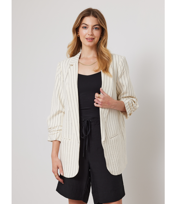 DUO Bodhi Linen Stripes Blazer