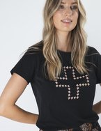 Stella + Gemma Antique Rose Cross T Shirt