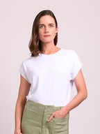 Foil Boxy Pleat Back Top