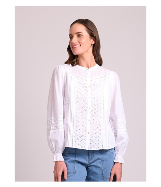 Foil Broderie and Lace Blouse