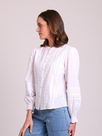 Foil Broderie and Lace Blouse