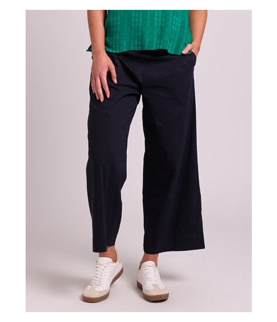 Esplanade Wide Leg Cropped Trousers