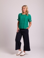 Esplanade Wide Leg Cropped Trousers