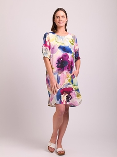 Foil Tuck Sleeve Dress-style-MCRAES