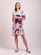 Foil Tuck Sleeve Dress