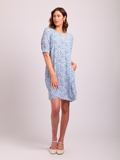 Foil Tuck Sleeve Dress-style-MCRAES