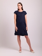 Foil Linen Pleat Dreams Dress