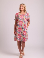 Preen Linen Shift Dress with Pockets