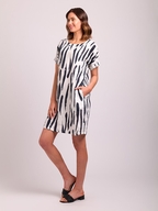 Preen Linen Shift Dress with Pockets