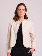 Foil Linen Fringe Festival Jacket