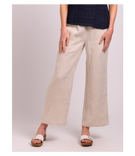 Oh Three Linen Wide Leg Trousers