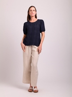 Oh Three Linen Wide Leg Trousers