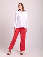 Oh Three Linen Wide Leg Trousers