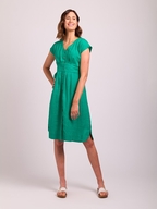 Oh Three Linen Button Front Dress