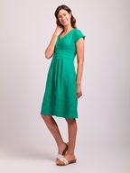 Oh Three Linen Button Front Dress