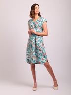 Oh Three Linen Button Front Dress