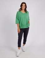 ELM Mazie Vee Neck Top